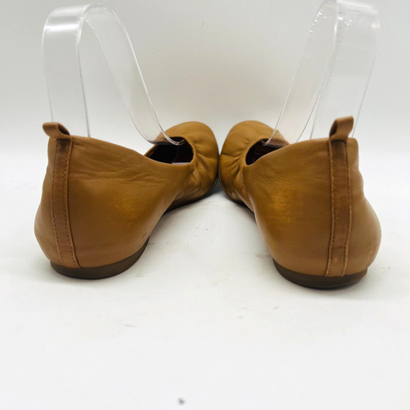J Crew Ballet Flats Womens 7 Nude Brown Leather Cece Leather Shoes Core - Picture 7 of 13